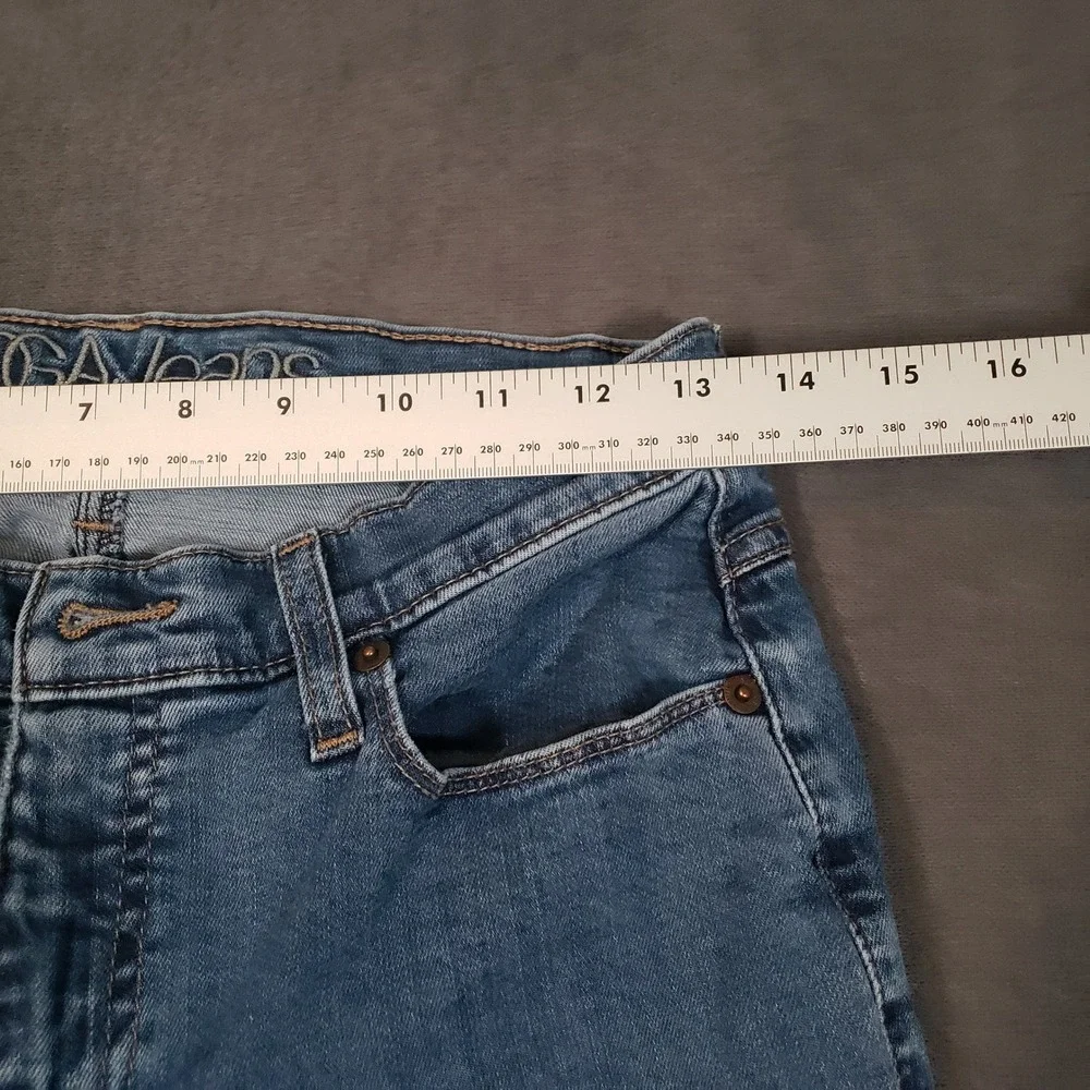 YOGA Jeans Bootcut Jeans Womens 29 Blue Second Skin Mid Rise Denim SWP-1507
